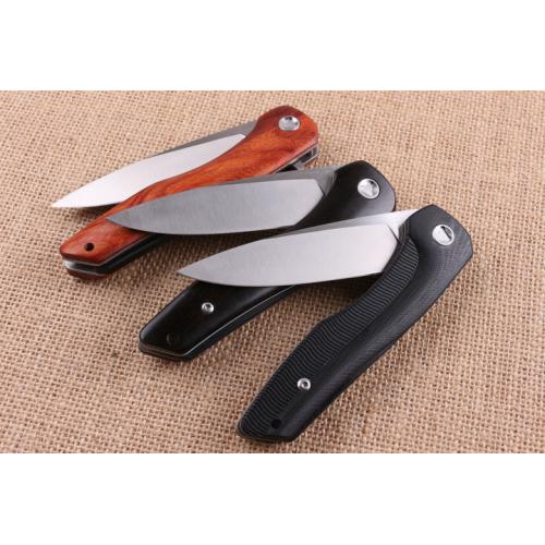 High end piston folding knife (three styles) only available in ebony wood