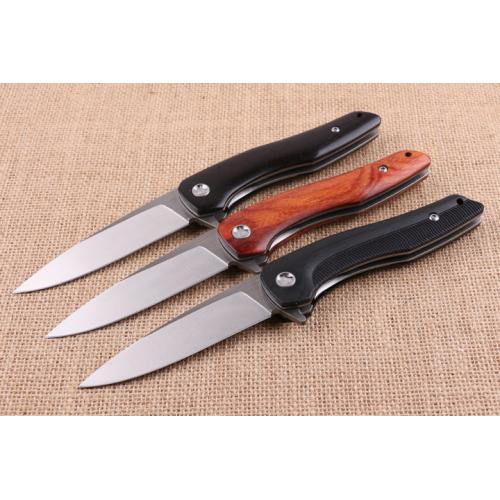 High end piston folding knife (three styles) only available in ebony wood