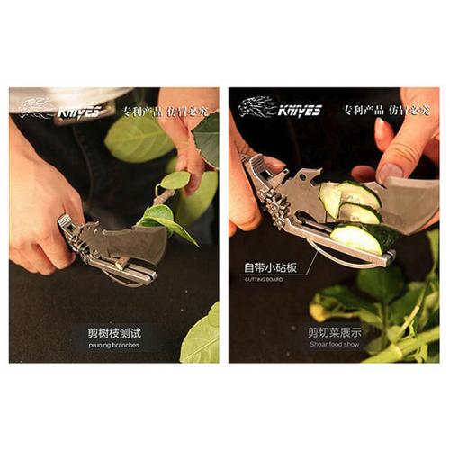 SRkk77 multifunctional outdoor folding knife (three colors) only available in black