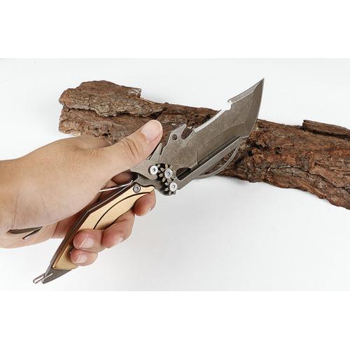 SRkk77 multifunctional outdoor folding knife (three colors) only available in black