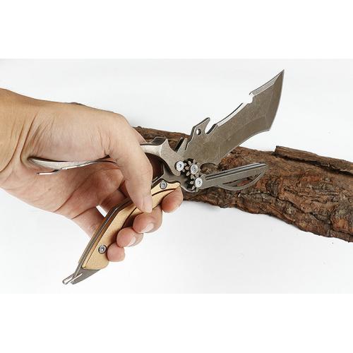 SRkk77 multifunctional outdoor folding knife (three colors) only available in black