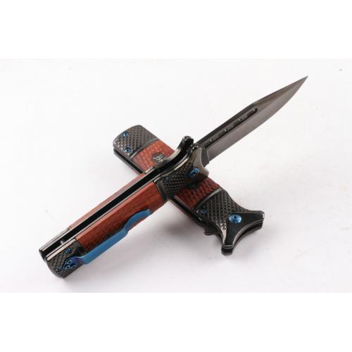 CM73 Quick Opening Folding Knife (Black Titanium) Special Offer