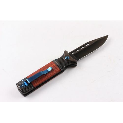 CM73 Quick Opening Folding Knife (Black Titanium) Special Offer
