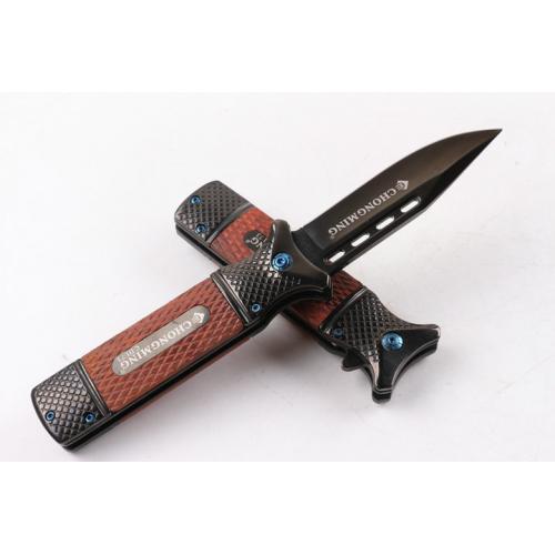 CM73 Quick Opening Folding Knife (Black Titanium) Special Offer