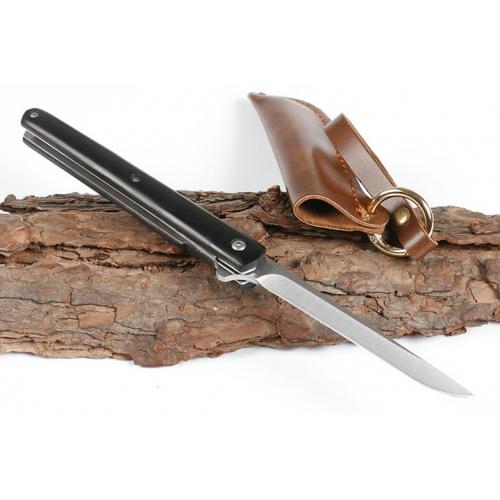 Pen Immortal Quick Opening Folding Knife (two styles of ebony)