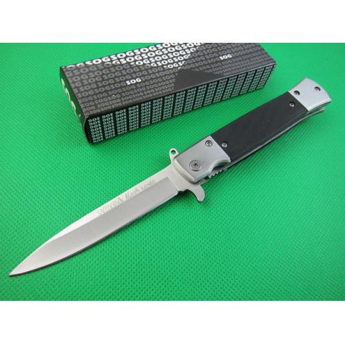 SOG.KS931A quick opening folding knife (steel color with white seal)