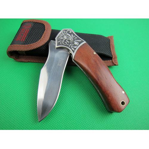 Steel Flower Head 0081G Folding Knife (with Nylon Set) Special Offer