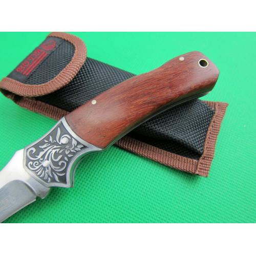 Steel Flower Head 0081G Folding Knife (with Nylon Set) Special Offer